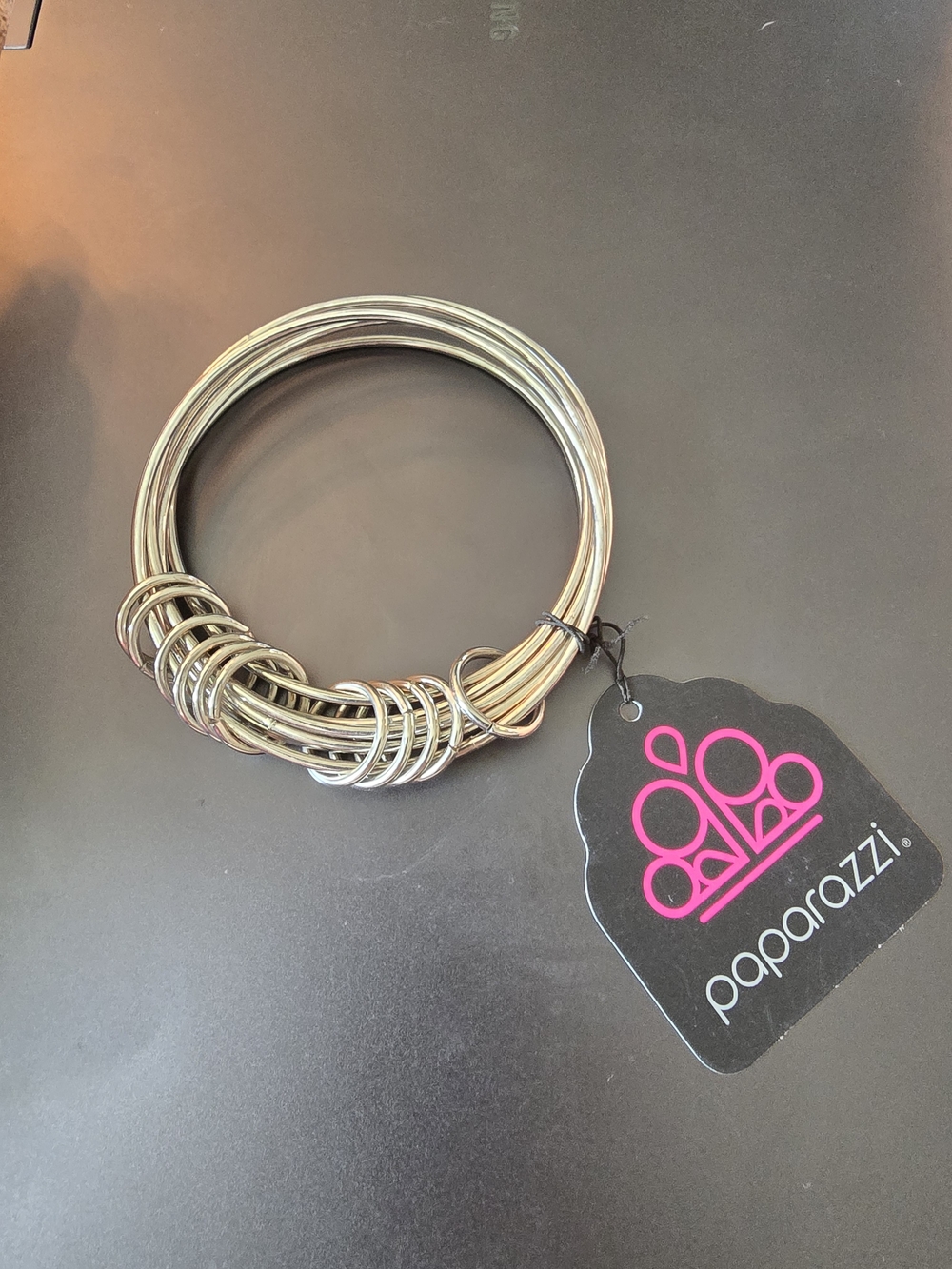 NWT Paparazzi Silver Multi-Wire Coil Cuff Bracelet